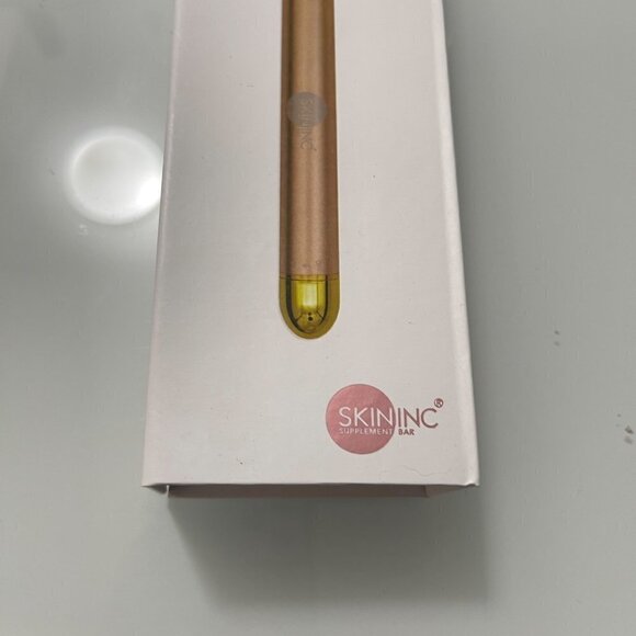 Skin INC BNIB Pulsating Massager De-Stressing Detoxing Sculpt Lift Bar 24K Gold - Picture 5 of 7